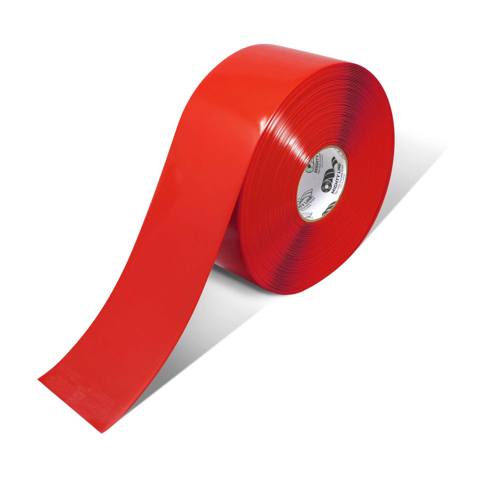 Mighty Line Industrial Floor Marking Tape, Red, 4in. x 100ft. Roll